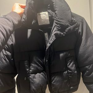Garage cropped puffer coat